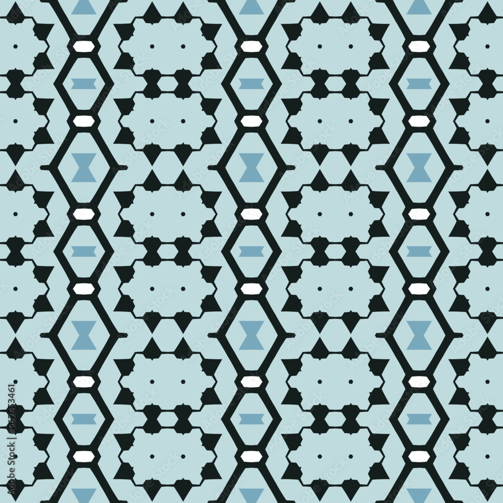 Fototapeta premium Geometric pattern. Seamless vector background. Ethnic graphic design