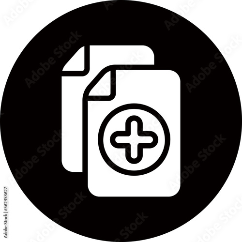 medical history glyph icon