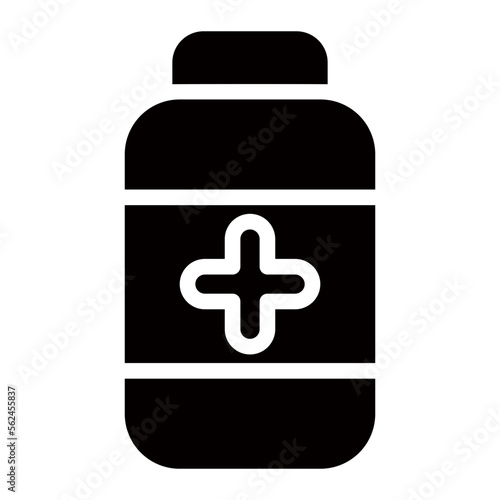 antibacterial glyph icon