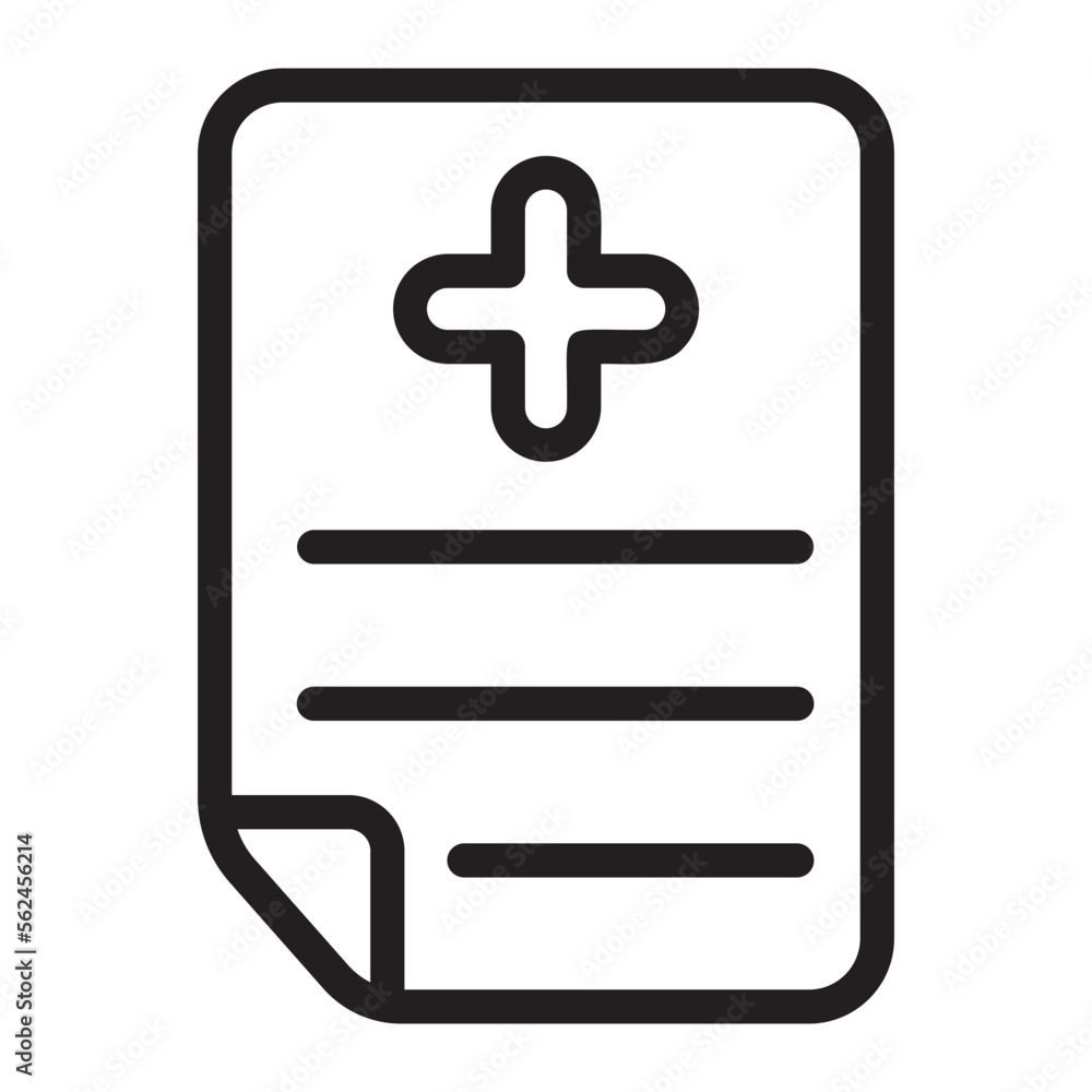 prescription line icon prescription line icon