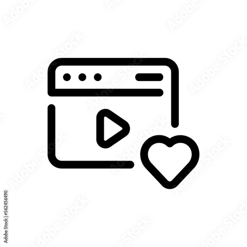 favourite line icon