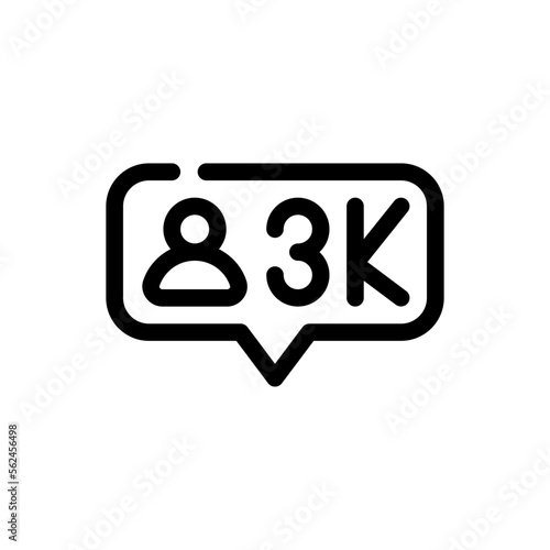 follower line icon