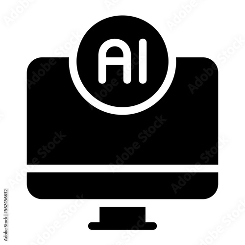 computer glyph icon