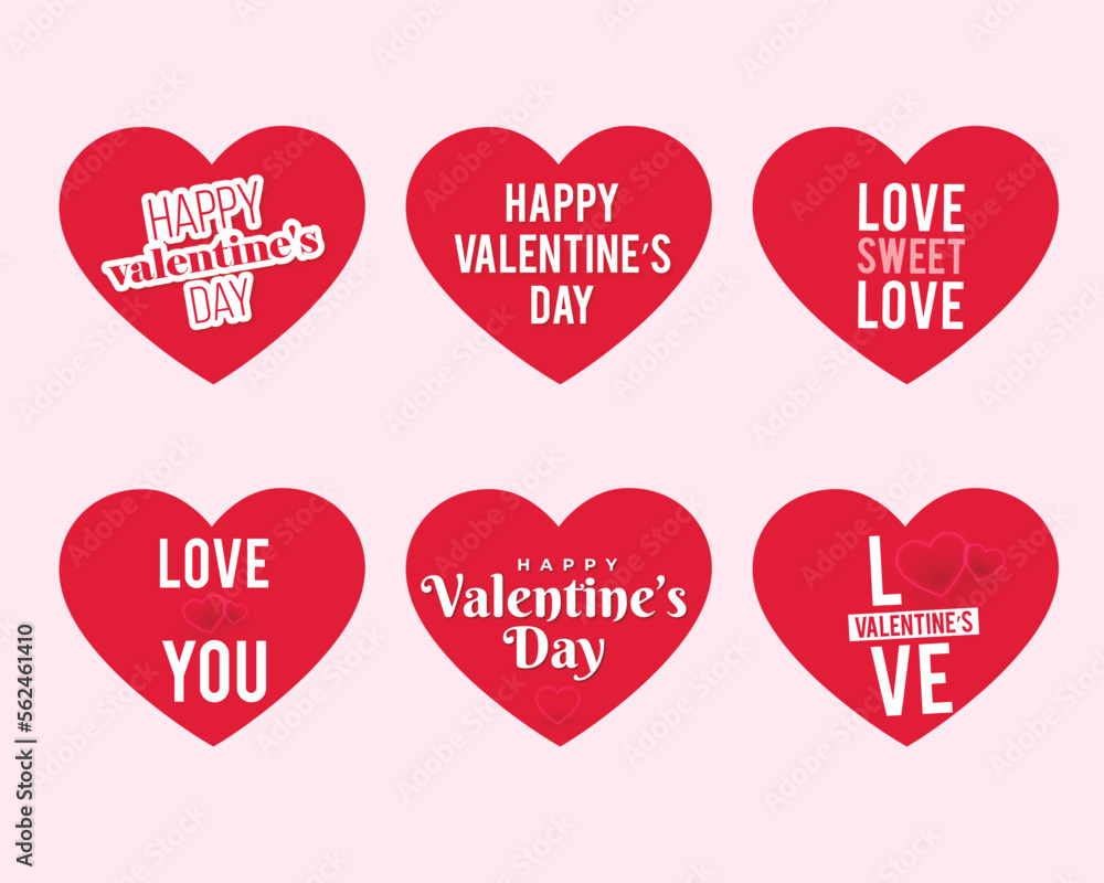 vector banner valentine's day collection vector banner valentine's day collection
