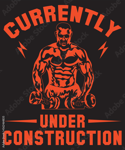Currently Under Construction T-Shirt Design Template