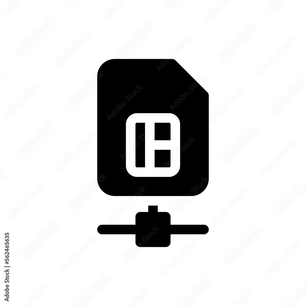 sim glyph icon