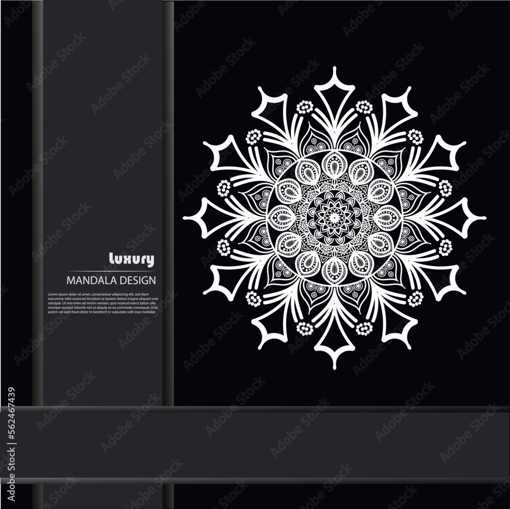 Luxury mandala background with white or silver pattern decorative mandala for print, poster, cover, brochure, flyer, banner. Luxury mandala background with white or silver pattern decorative mandala for print, poster, cover, brochure, flyer, banner.