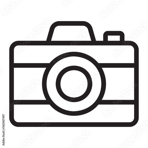 camera line icon