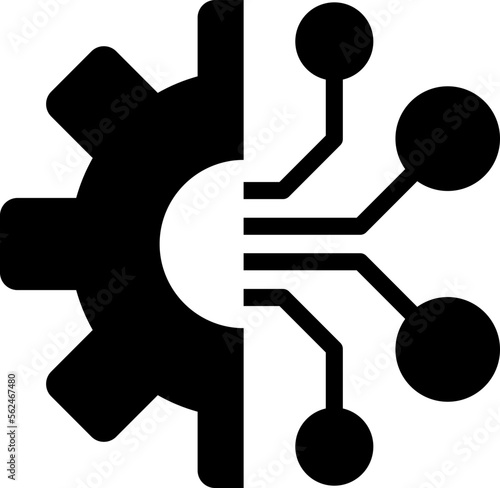 DX digital transformation vector icon.