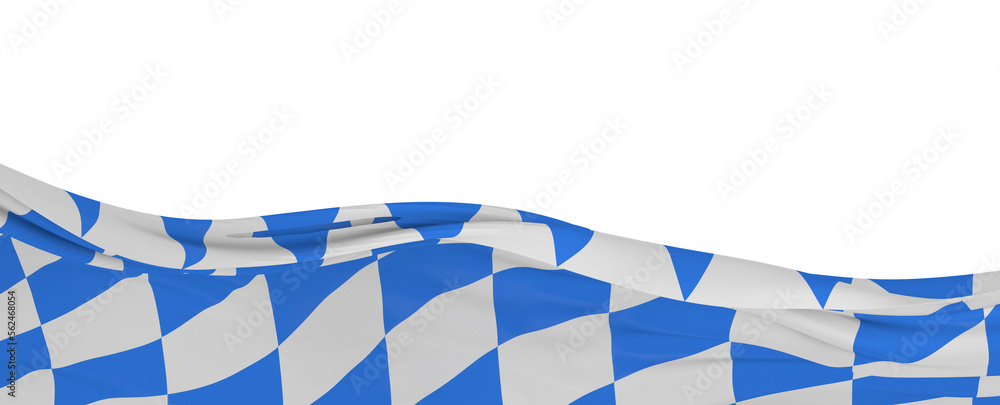 Flag of Bavaria, Germany. 3D rendering illustration of waving sign symbol. Flag of Bavaria, Germany. 3D rendering illustration of waving sign symbol.