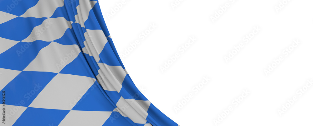 Oktoberfest background frame with bavarian white and blue fabric isolated on white. Oktoberfest background frame with bavarian white and blue fabric isolated on white.