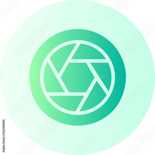 aperture gradient icon