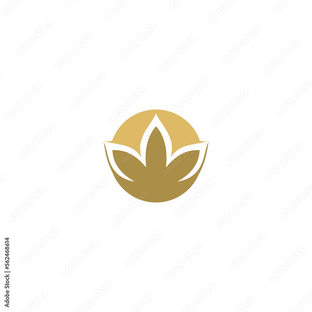 Lotus flower logo icon isolated on white background Lotus flower logo icon isolated on white background