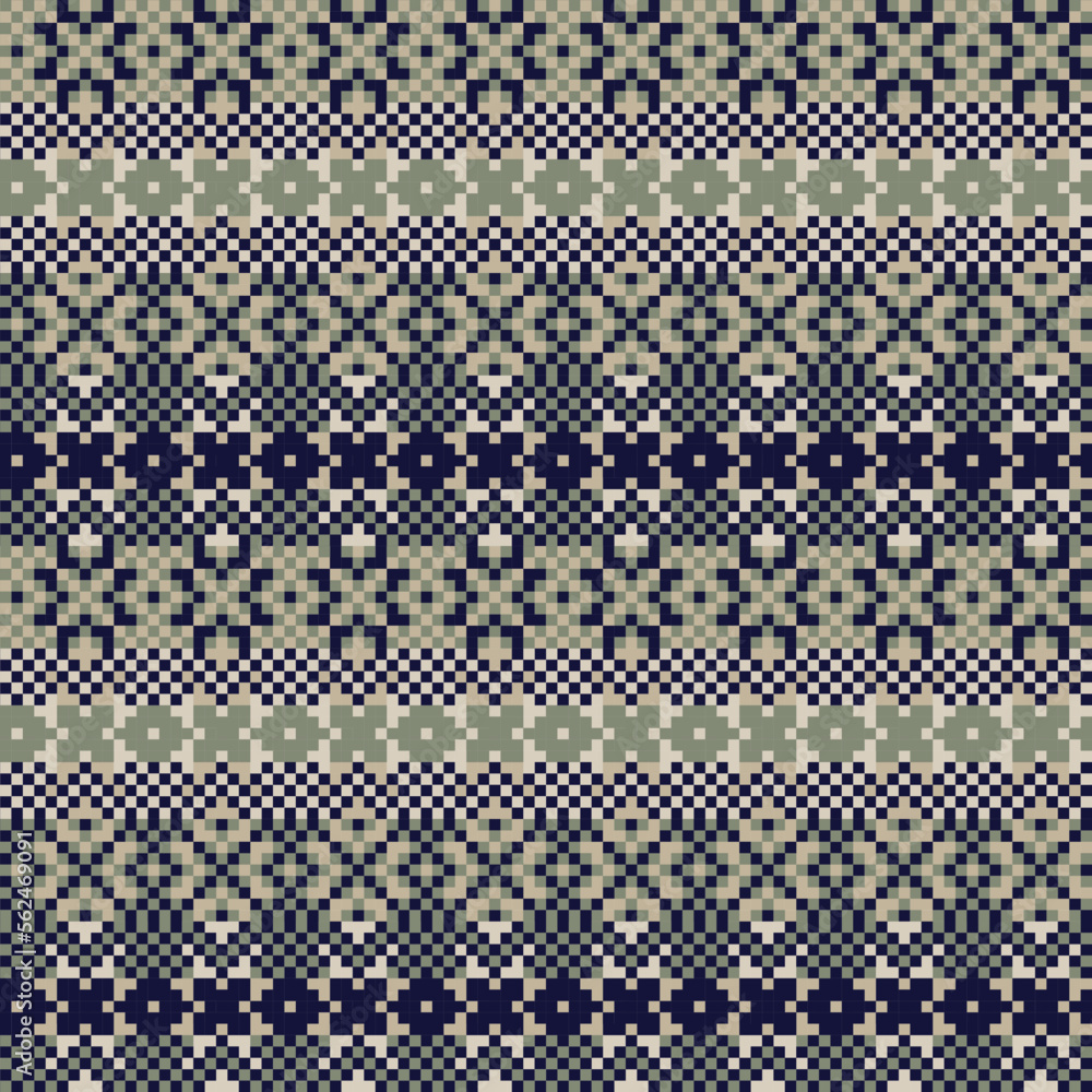 Argyle Fair Isle Seamless Pattern Design Argyle Fair Isle Seamless Pattern Design