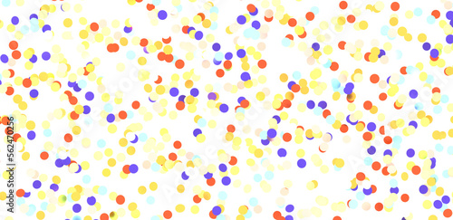  Sky confetti flying in the sky during Pride parade - in 3d png