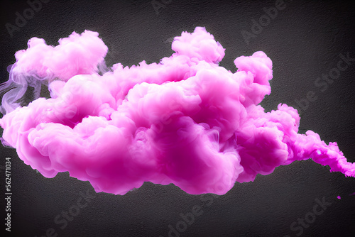 Pink smoke explosion cloud background IA photo
