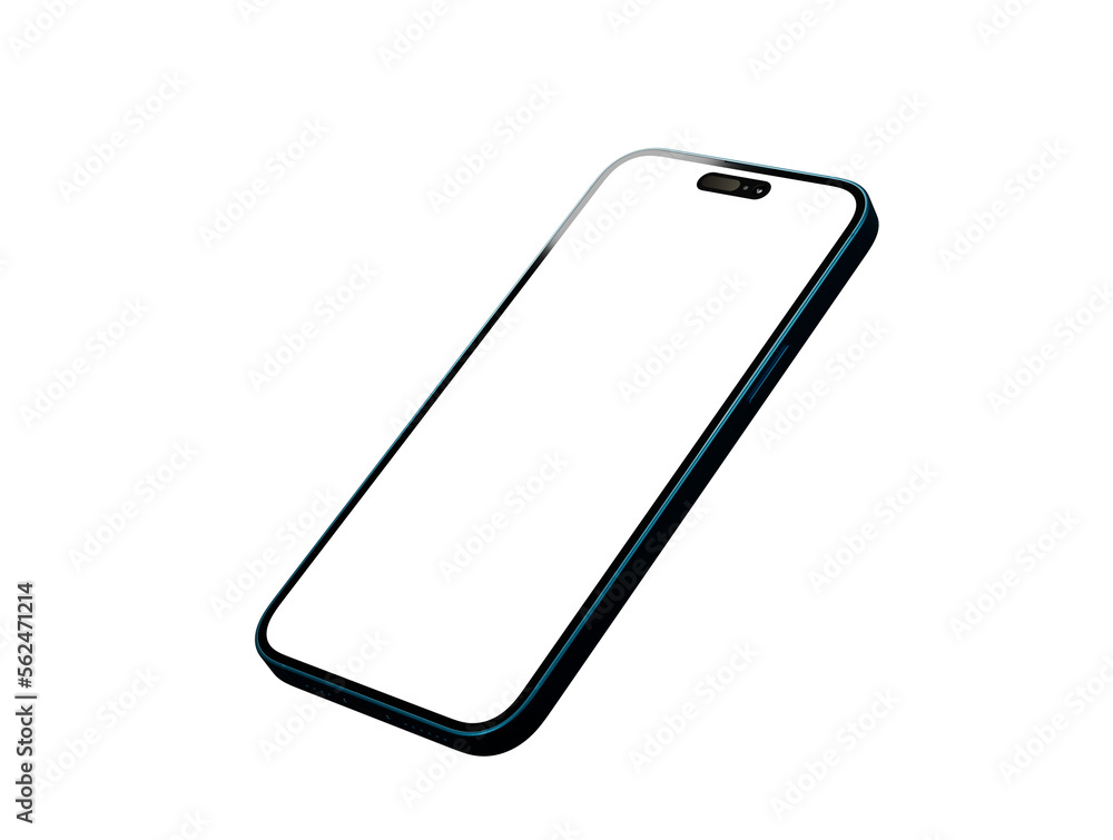 3d smartphone with blank screen isolated 3d 3d smartphone with blank screen isolated 3d
