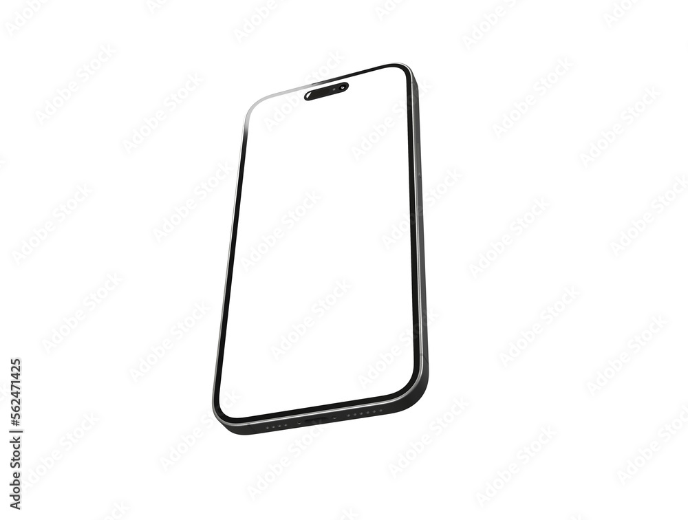 Smartphone. Mobile phone Template. Telephone 3d - mockup Smartphone. Mobile phone Template. Telephone 3d - mockup