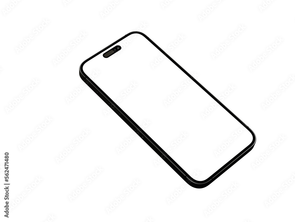 mobile smartphone device digital isolated 3d