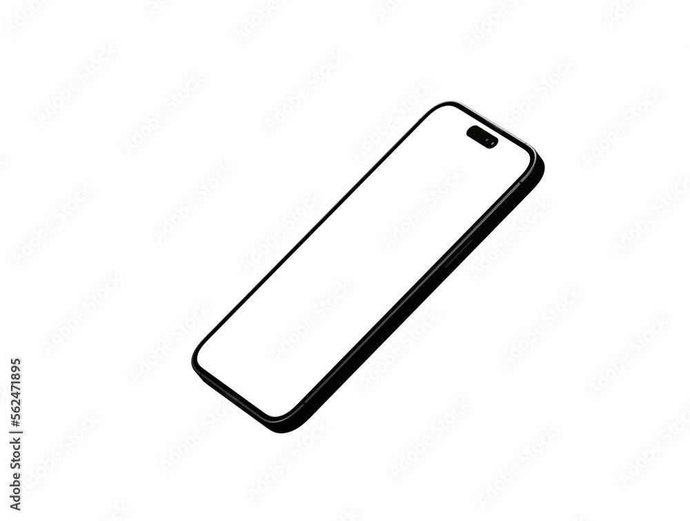Smartphone. Mobile phone Template. Telephone 3d Smartphone. Mobile phone Template. Telephone 3d