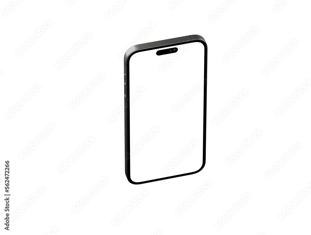 3d smartphone with blank screen isolated 3d 3d smartphone with blank screen isolated 3d