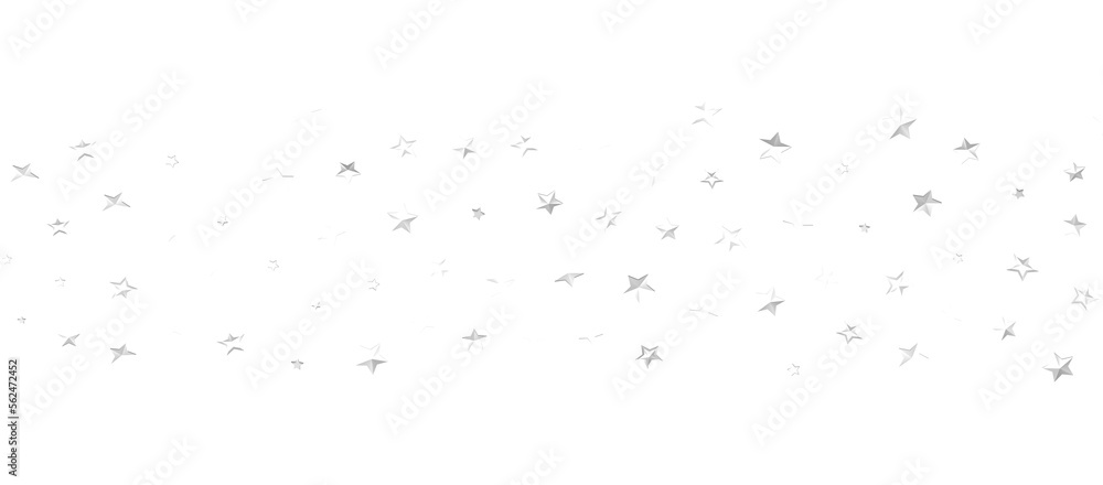 Banner with silver decoration. Festive border with falling glitter dust and stars. Banner with silver decoration. Festive border with falling glitter dust and stars.