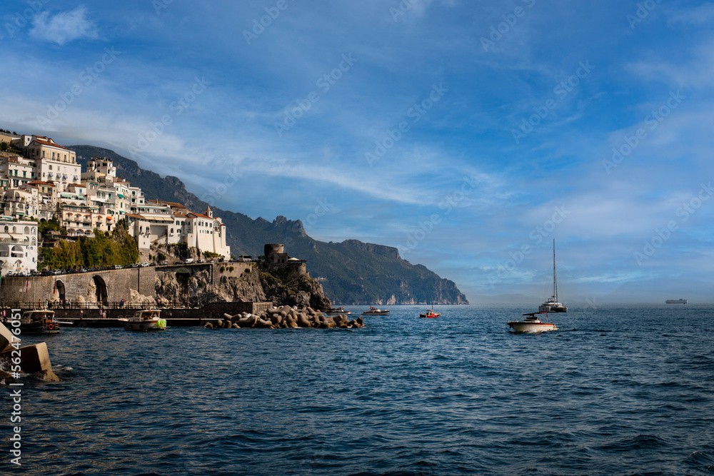 boats in the water on the coast of Europe