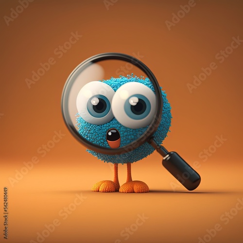 Cute Cartoon Search Charact...