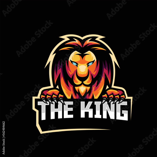 Lion esport mascot logo