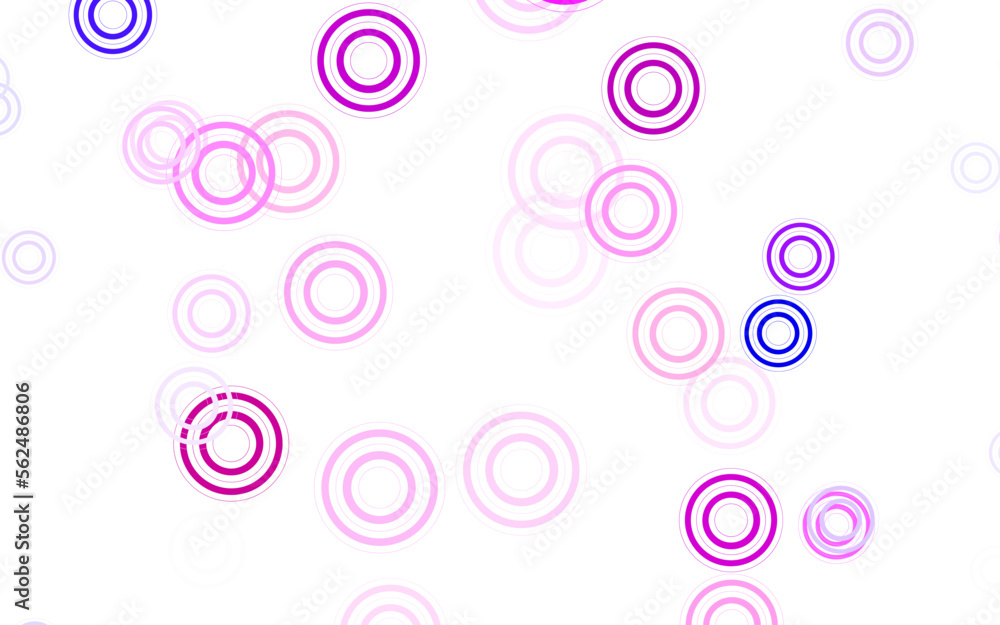 Light Pink vector texture with disks. Light Pink vector texture with disks.