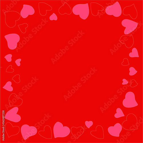 Heart pattern, illustration for greeting and card printing, cute heart pattern