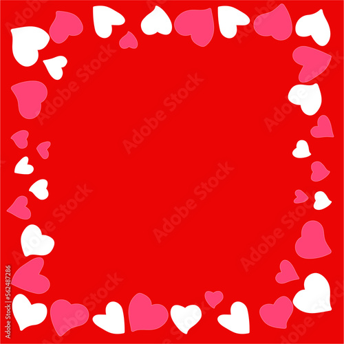 Heart pattern, illustration for greeting and card printing, cute heart pattern