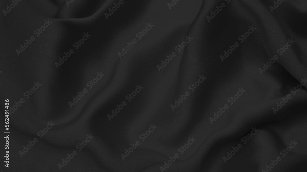 Black Silk Fabric Background