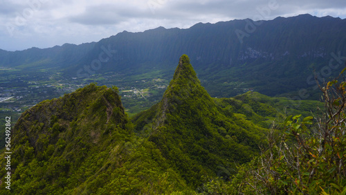 Mountain Peak in Oahu, Hawaii