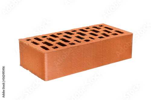 Obraz na płótnie Big red brick block. isolated png with transparency w salonie