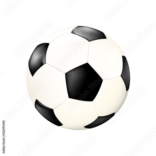 Realistic soccer ball isolated. Element for design  png