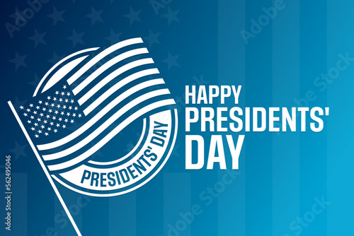 Happy Presidents' Day. Vector illustration. Holiday poster.
