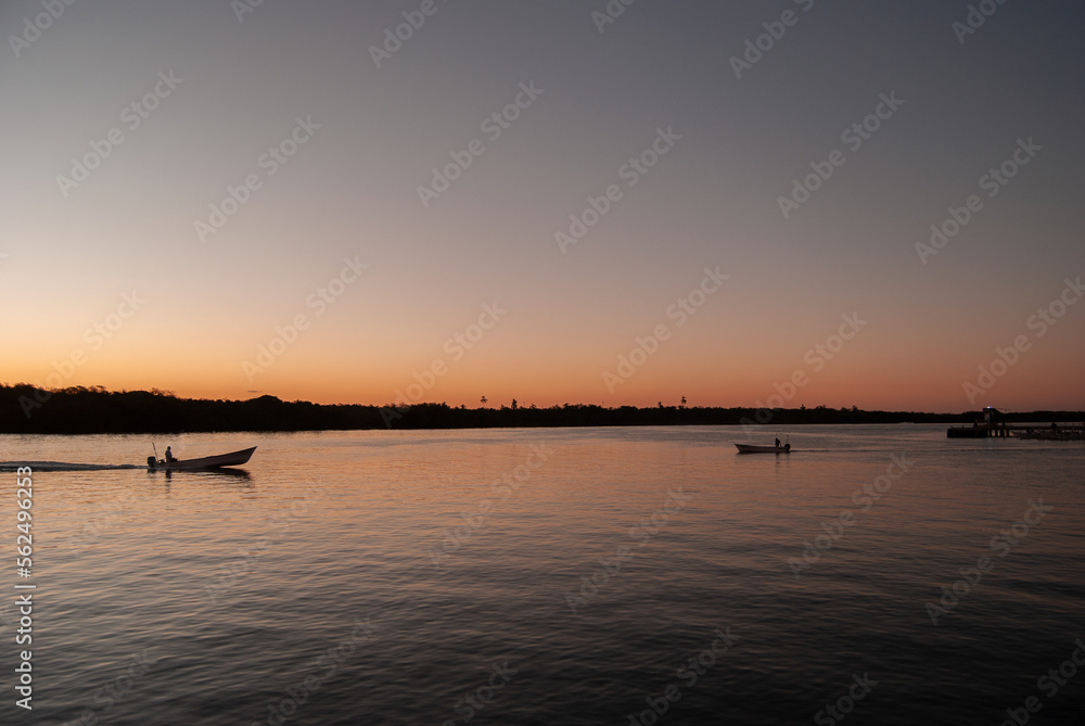 sunset on the river sunset on the river