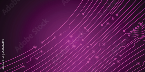 Purple abstract technology modern background
