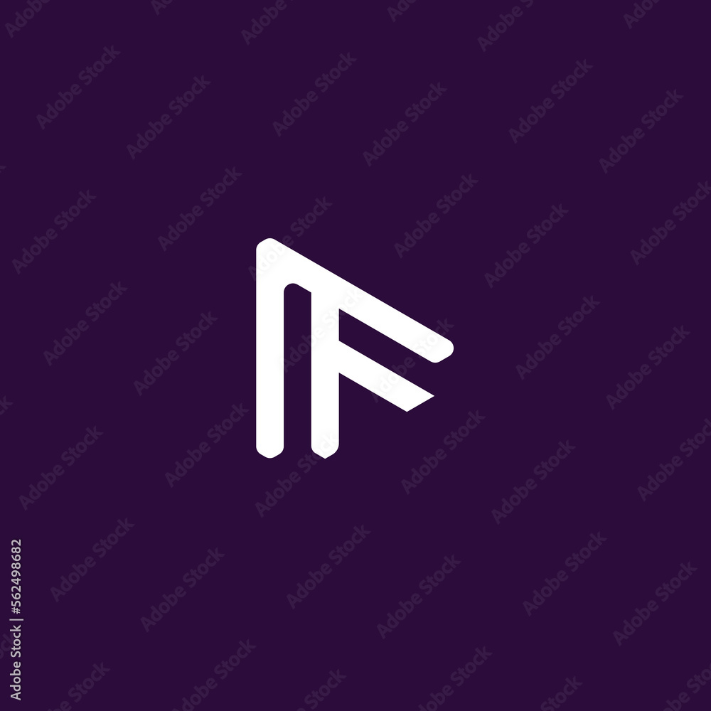 A and F letter mark logo design A and F letter mark logo design