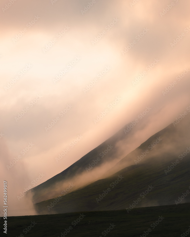 Fototapeta premium sunset in the mountains