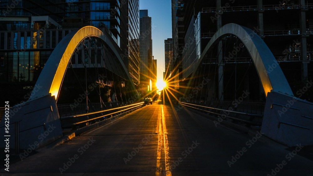 Fototapeta premium Sunrise in Downtown Austin, Texas