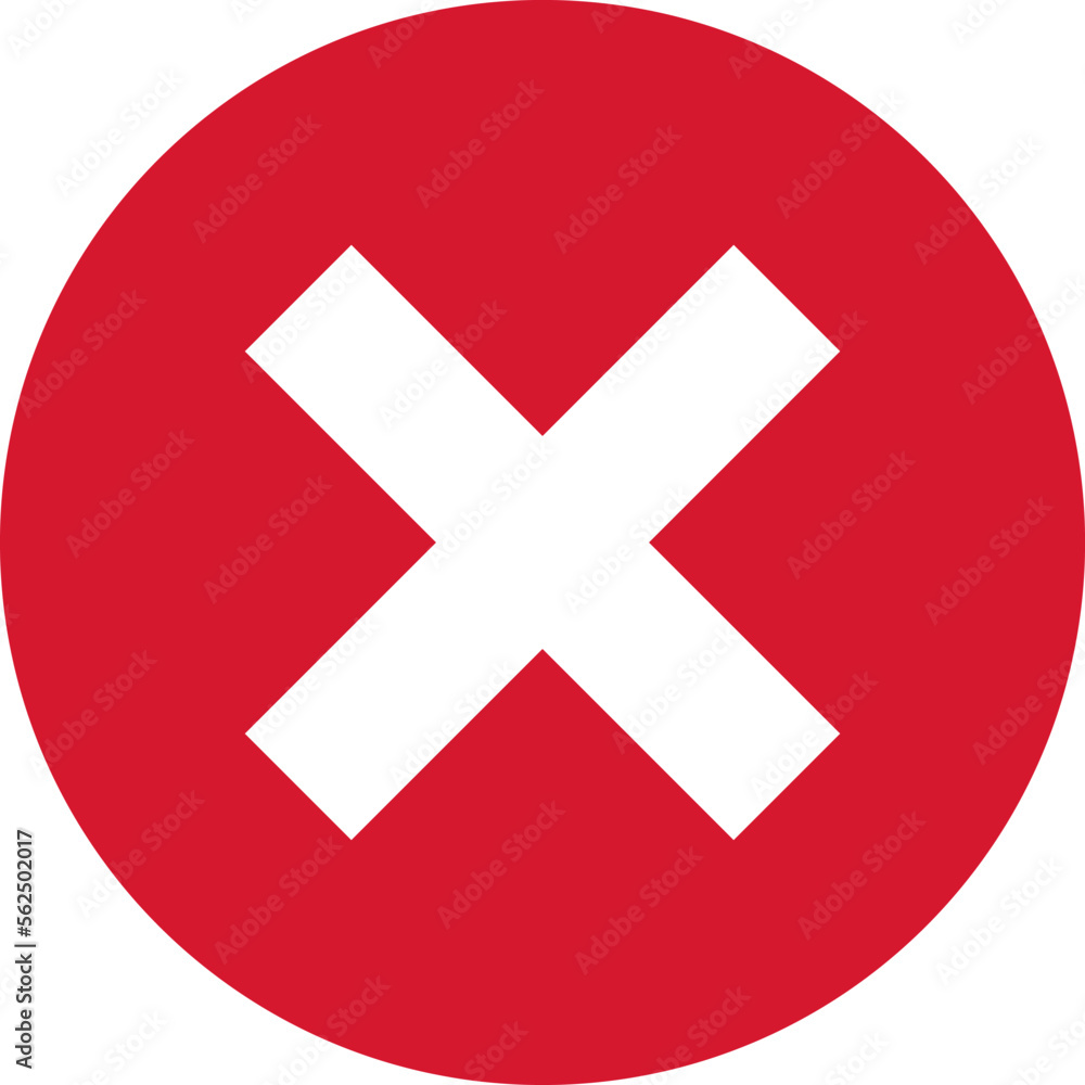 Cross icon flat vector image Cross icon flat vector image