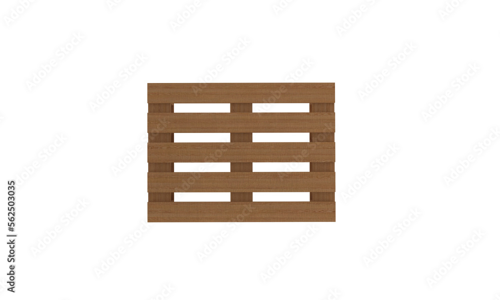 Wooden pallet isolated on transparent Background Wooden pallet isolated on transparent Background