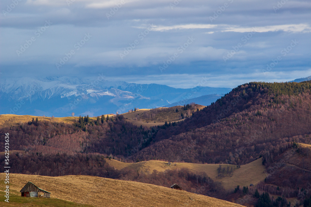 Landscape in the mountains of Romania