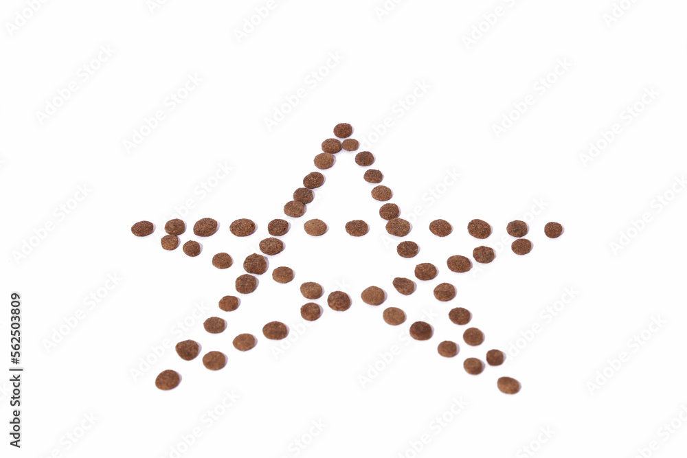 Animal granules with geometric shape Animal granules with geometric shape