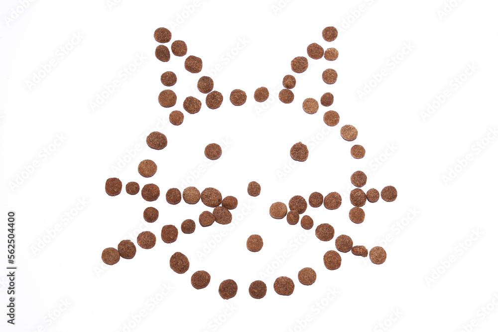 Animal granules with geometric shape Animal granules with geometric shape