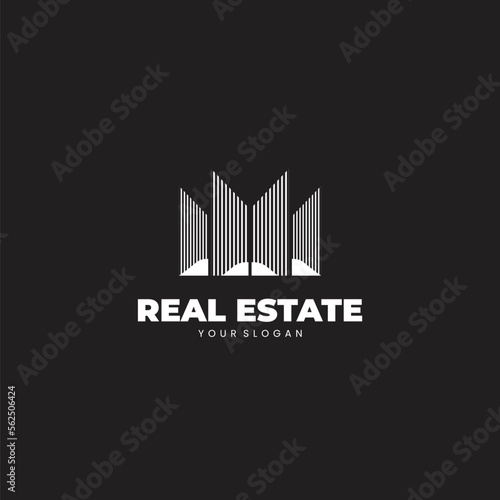 Real estate property building apartment vector logo template