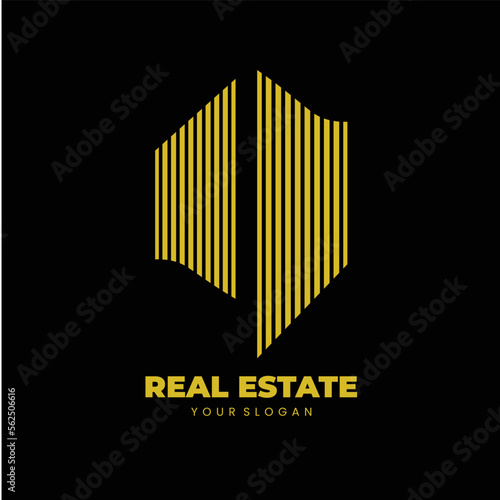 Real estate property building apartment vector logo template