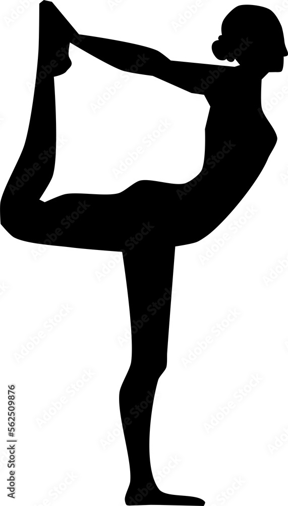 Yoga silhouette - person doing yoga Yoga silhouette - person doing yoga